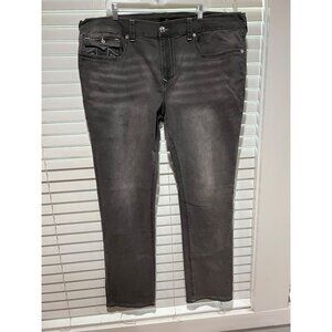 True‎ Religion Ricky Flap Relaxed Straight Jeans NWT -  MSRP $190 Size 42x36